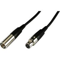Monacor MCM-500/SW XLR Kabel [1x Mini-XLR-stekker - 1x Mini-XLR-bus] 5 m Zwart - thumbnail