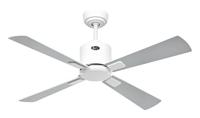 CasaFan ECO NEO III 103 WE-WE/LG WiFi Flügel Weiß/Lichtgrau Plafondventilator 16 W (Ø x h) 103 cm x 360 mm Wit Met afstandsbediening, Timer, Met wintermodus, - thumbnail