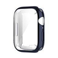 Siliconen case (volledig beschermd) 45mm - Donkerblauw - Geschikt voor Apple watch 45mm - thumbnail