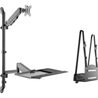Digitus DA-90372 Monitor-wandbeugel 1-voudig 43,2 cm (17) - 81,3 cm (32) Zwart In hoogte verstelbaar, Zwenkbaar, Kantelbaar, Kantelbaar en zwenkbaar, - thumbnail