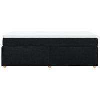 Boxspring met matras stof zwart 120x200 cm - thumbnail