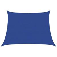 VidaXL Zonnezeil 160 g/m² trapezium 4/5x3 m hdpe blauw - thumbnail