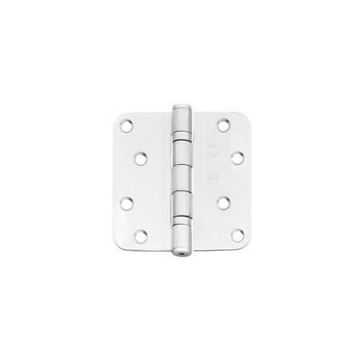 Kogellagerscharnier 89 x 89 mm met ronde hoek RVS geborsteld