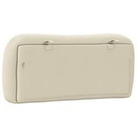 Hoofdbordkussen 90 cm stof crmekleurig - thumbnail