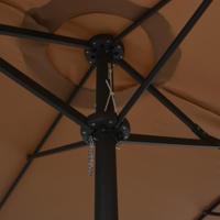 Parasol met aluminium paal 460x270 cm taupe - thumbnail