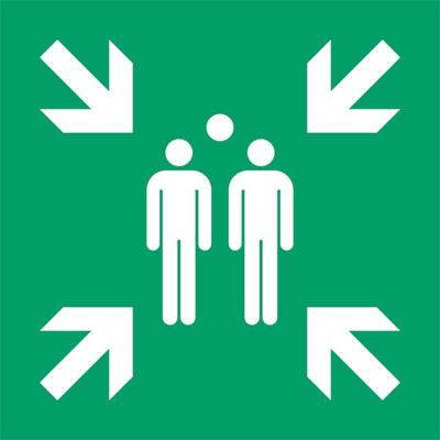 Pictogram djois verzamelplaats 300x300mm gn