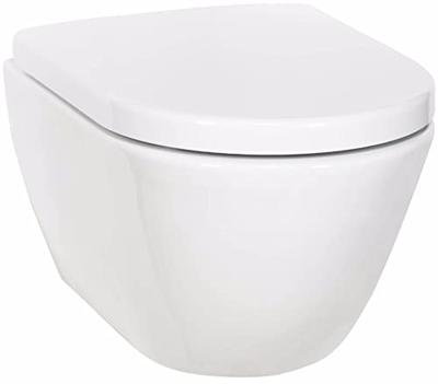 Saqu Poma compact hangtoilet 36x50x33,5cm glans wit