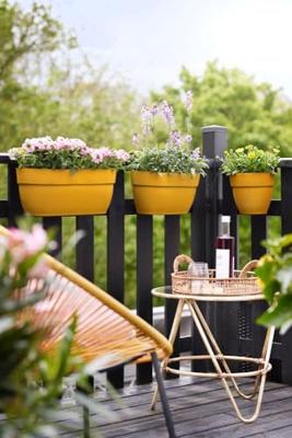 Elho Vibia Campana Medium Hangpot Geel - thumbnail