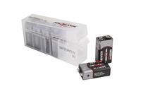 ANSMANN Premium accubox voor 4 Mignon AA of Micro AAA batterijen en batterijen – bewaardoos ter bescherming en transport 6-delige accubox (9 V). 1 Stuk transparant - thumbnail