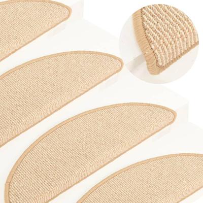 Trapmatten 15 st 65x21x4 cm Crme Halfrond Groot