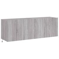 Tv-wandmeubels met LED 2 st 60x35x41 cm grijs sonoma eiken - thumbnail