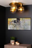 Lucide MARIUS - Plafonnière - 3xE27 - Mat Goud / Messing - thumbnail