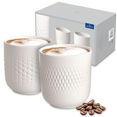 Villeroy & Boch Manufacture Collier Blanc Beker set 2 stuks Villeroy & Boch Manufacture Collier Blanc Beker set 2 stuks