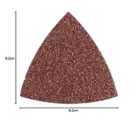 Bosch Accessories 2609256A45 Deltaschuurpapier Met klittenband, Ongeperforeerd Korrelgrootte (num) 120 Hoekmaat 82 mm 5 stuk(s) - thumbnail