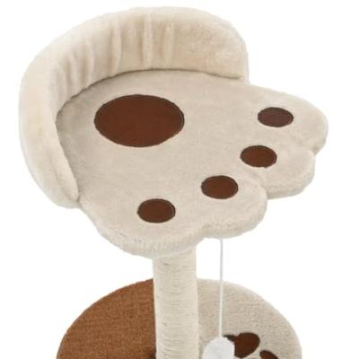 VidaXL Kattenkrabpaal met sisal krabpaal 40 cm beige en bruin