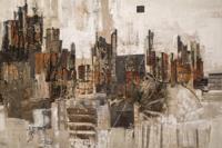 Afbeelding op acrylglas - Stad in abstractie - thumbnail