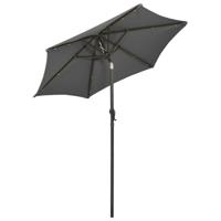VidaXL Parasol met led-verlichting 200x211 cm aluminium antracietkleur - thumbnail