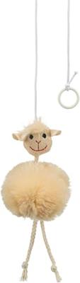 TRIXIE SCHAAP AAN ELASTISCH KOORD PLUCHE MET CATNIP 20 CM 4 ST