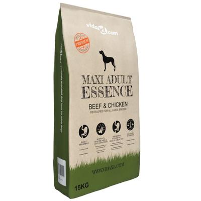VidaXL Premium hondenvoer droog maxi adult essence beef & chicken 15kg