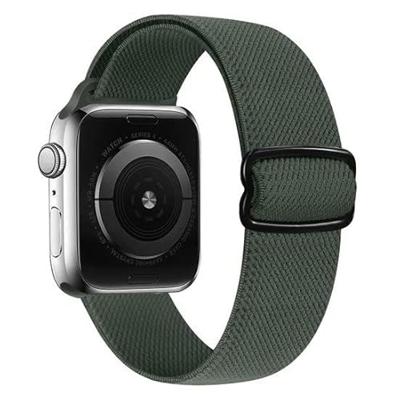 Solo Loop Nylon bandje - Groen - Geschikt voor Apple Watch 44mm / 45mm / 46mm / 49mm