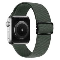 Solo Loop Nylon bandje - Groen - Geschikt voor Apple Watch 44mm / 45mm / 46mm / 49mm - thumbnail