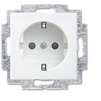 Busch Jaeger WIT inbouw stopcontact RA + kinderbeveiliging - 4694000 - thumbnail