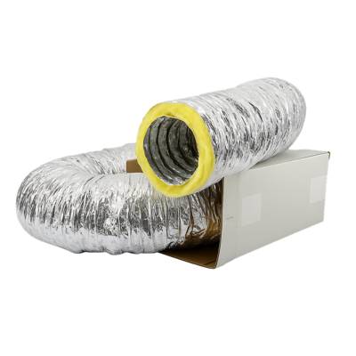 Geïsoleerde flexibele ventilatieslang - Ø160mm - Aluminium - DOOS a 10 METER