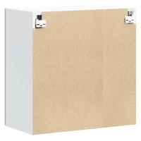 Keukenwandkast Lucca bewerkt hout hoogglans wit - thumbnail