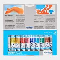 Bruynzeel Van gogh aquarelverf set met 10 kleuren in tubes van 10ml - thumbnail