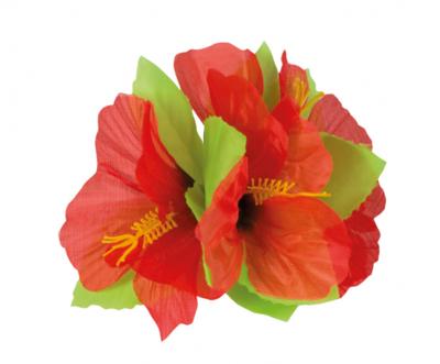 Boland Haaraccessoire Hawaii Hibiscus Dames 12 Cm Polyester Rood