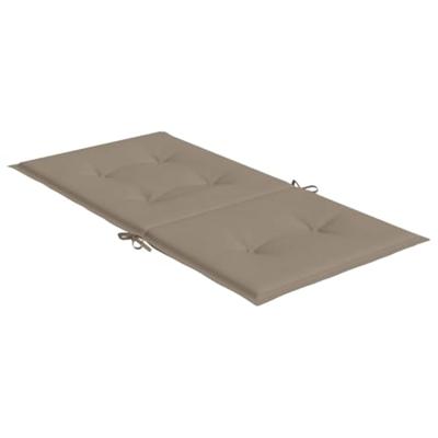 Tuinstoelkussens 6 st 100x50x3 cm oxford stof taupe - thumbnail