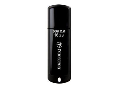 Transcend JetFlash® 350 USB-stick 16 GB Zwart TS16GJF350 USB-A 2.0