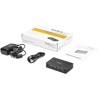 4 poorten USB Desktop 4 Porte Zwart