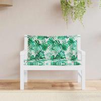 VidaXL Tuinbankkussens 2 st bladpatroon 100x50x7 cm oxford stof - thumbnail