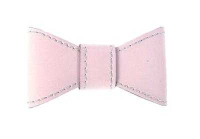 Sazzz vlinderstrik glamper classic leer lichtroze L voor halsband 3 cm