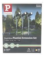 Paulmann Plantini 94156 Verlichtingssysteem Plug&Shine LED-tuinspot uitbreidingsset Set van 3 stuks LED 7.5 W Warmwit Antraciet - thumbnail