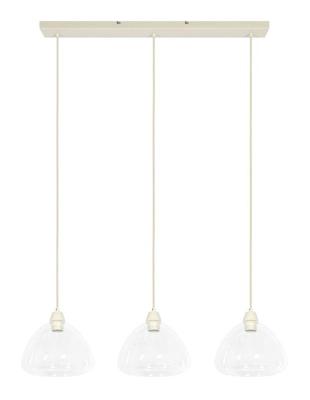 Light & Living Hanglamp 'Bisho' 3-lamps, kleur Crème Light & Living Hanglamp 'Bisho' 3-lamps, kleur Crème