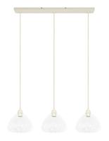 Light & Living Hanglamp 'Bisho' 3-lamps, kleur Crème - thumbnail