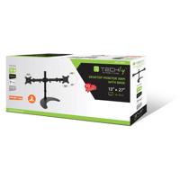 Techly Desk Stand for 2 Monitor 13-27 with Base h.400m ICA-LCD 3410 27 Vrijstaand Zwart - thumbnail