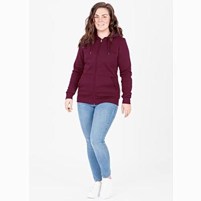 JAKO C6820D Jas Met Kap Organic Dames - Kastanje - 36