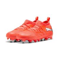 PUMA Future 9 Match Gras / Kunstgras Voetbalschoenen (MG) Kids Felrood Zilver Zwart - thumbnail