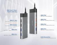 Manhattan USB-C PD 10-in-1 8K USB-C dockingstation Geschikt voor merk (dockingstation): Universeel - thumbnail