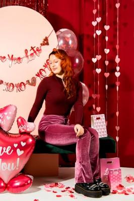 Staande Folieballon 3 hartjes Love You (77cm)