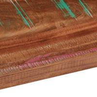 Tafelblad rechthoekig 90x80x2,5 cm massief gerecycled hout - thumbnail