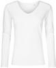Promodoro XO1560 Women´s V-Neck T-Shirt Long Sleeve - White - L