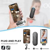 Technaxx TX-301 Draadloze microfoonset Dasspeld Zendmethode:Radiografisch Draadloos 2.4 GHz, USB-C Radiografisch Grijs - thumbnail