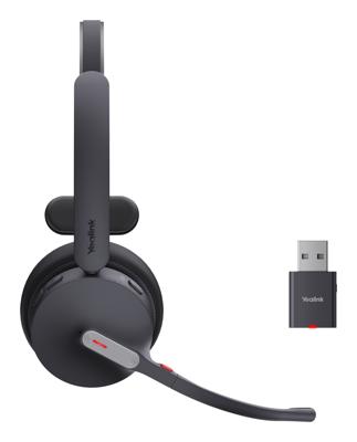 Yealink WH64 Hybrid Mono UC Headset Draadloos Hoofdband Kantoor/callcenter Micro-USB Bluetooth Zwart