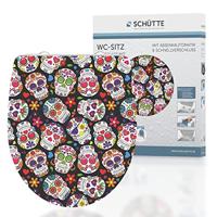 Duroplast High Gloss WC-bril CRAZY SKULL met soft-close en quick-release - thumbnail