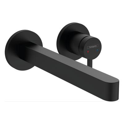 Hansgrohe Wastafelmengkraan Inbouw Finoris 2-gats 228 mm Voorsprong Met Afvoerplug Mat Zwart Hansgrohe Wastafelmengkraan Inbouw Finoris 2-gats 228 mm Voorsprong Met Afvoerplug Mat Zwart