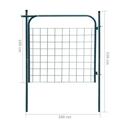VidaXL Tuinpoort 100x100 cm antraciet